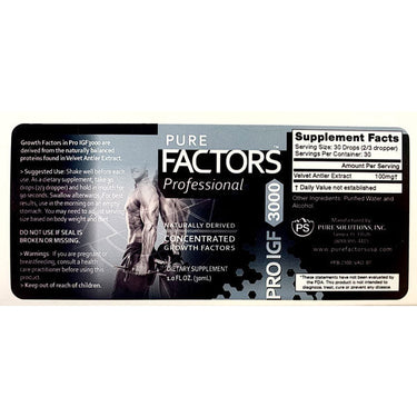 Pure Factors Professional Pro IGF 3000
